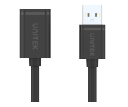 Kabel UNITEK Przedłużacz USB 2.0 AM-AF; 5m, Y-C418GBK